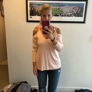 Light pink LOFT sweater